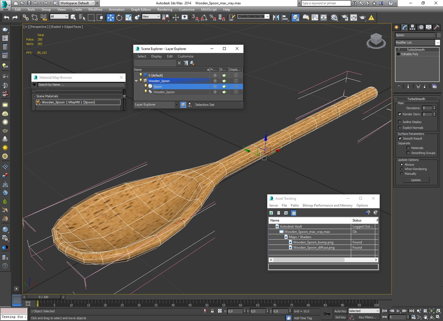 Wooden Spoon 3D Model - TurboSquid 2112721