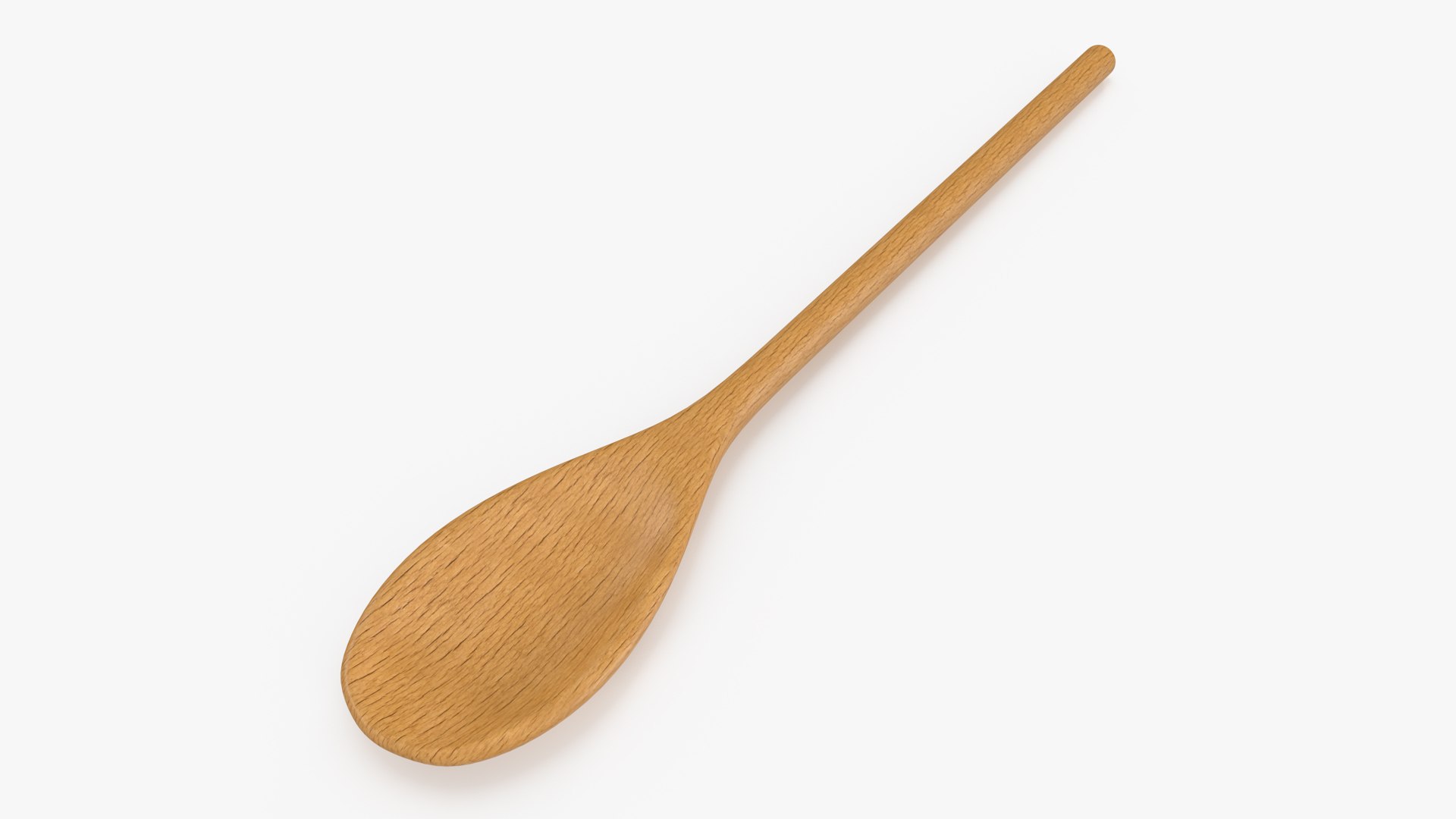 Wooden Spoon 3D model preview