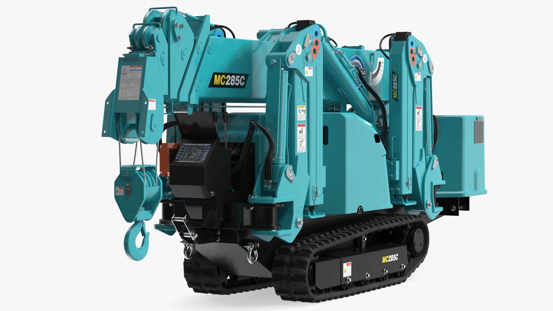 Maeda MC285C 3 Spider Mini Crane Rigged 3D model preview