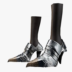 Female Knigt Foot Amor LowPoly