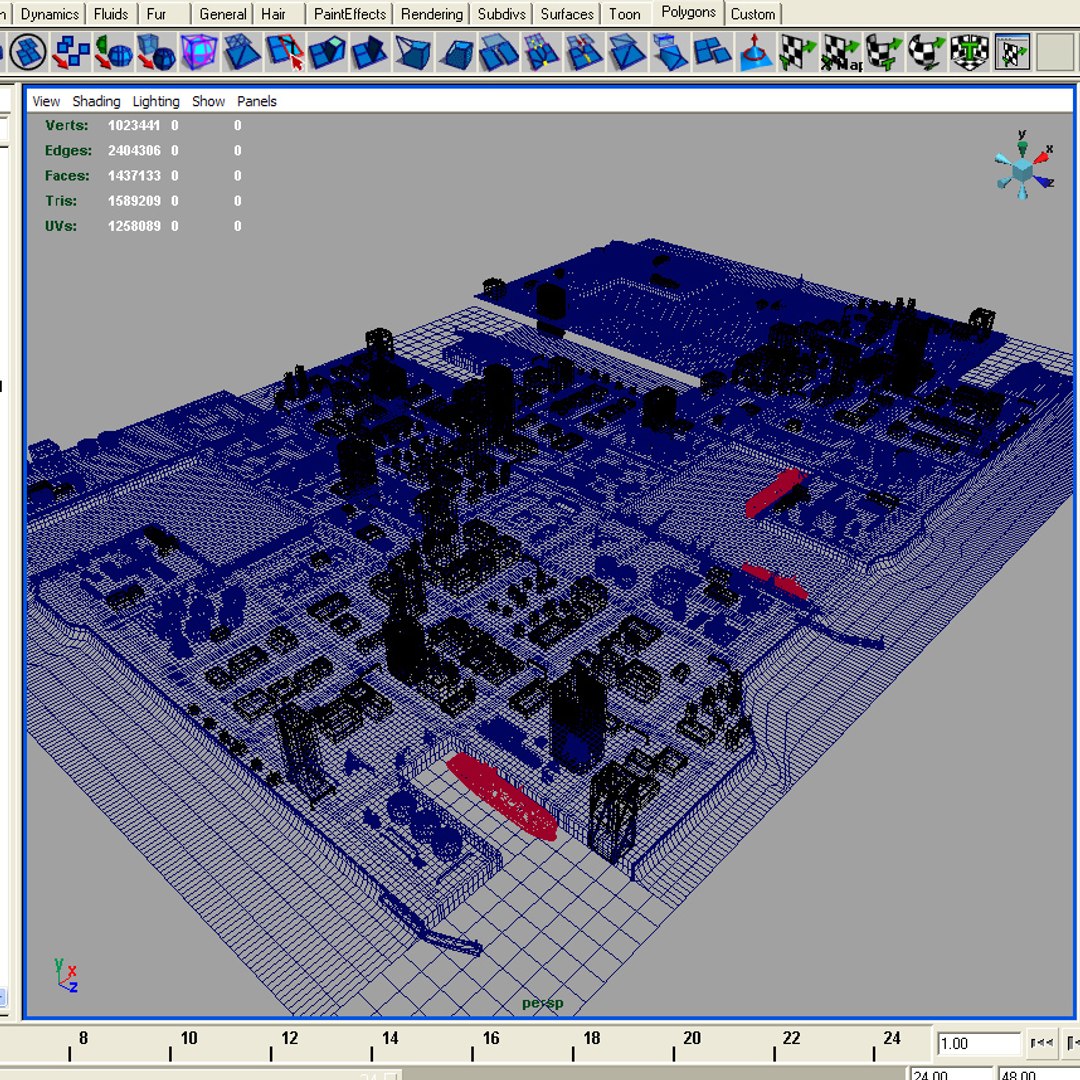 Port Harbour Rt Industrial 3d Model