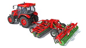 Tractor with Trailed Disc Harrow 11