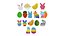 Set di giocattoli di Pasqua Pop It Fidget