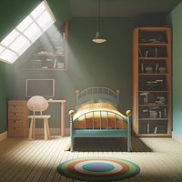 CARTOON BEDROOM 002