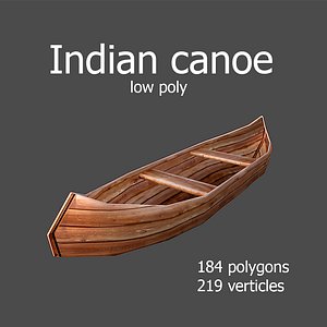 3d max indian canoe