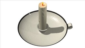 3D model Low poly Candle Stick