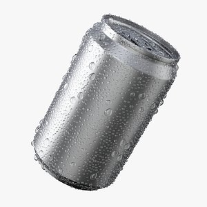 Sleek Beverage Can 200ml with Water Droplets