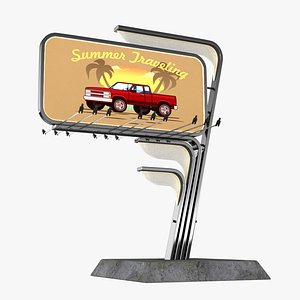 Modern Billboard 3D model