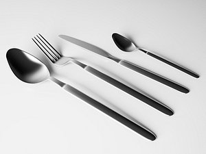 cutlery set 3d dxf