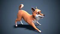Cartoon akita inu
