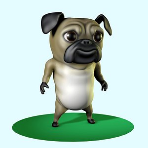 Pug Dog Toon