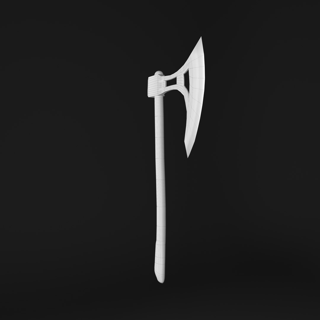 Battle axe 3D model - TurboSquid 1403011