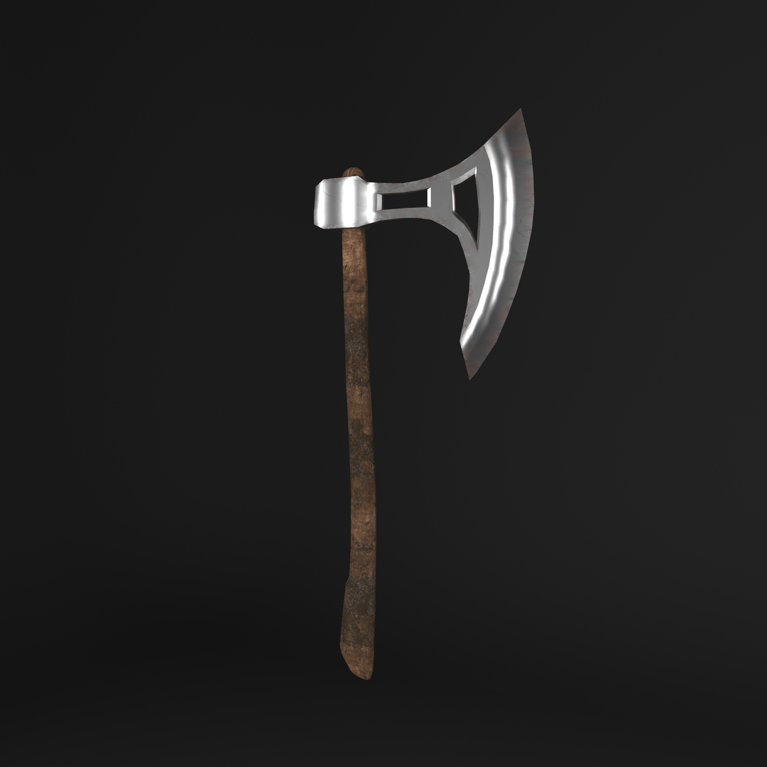 Battle axe 3D model - TurboSquid 1403011