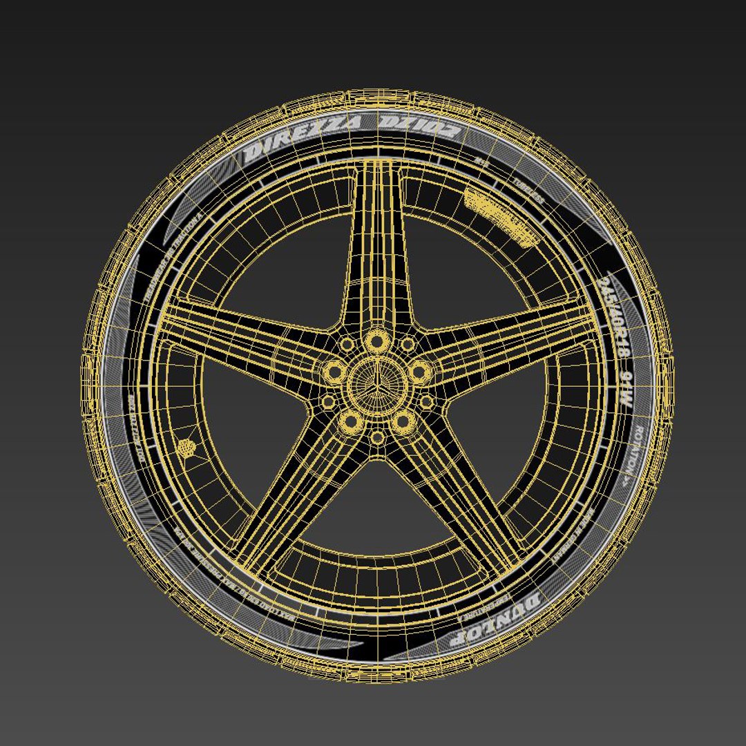 3D Wheel Mercedes Amg - TurboSquid 1376281
