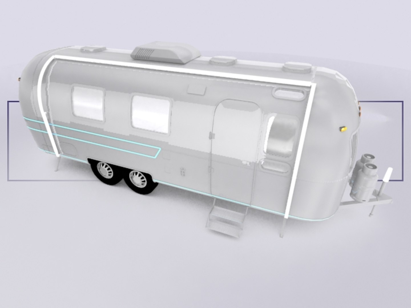 airstream trailer 3d model