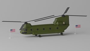 CH-47 Chinook US Army Transport Helicopter