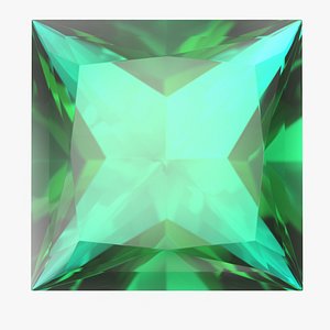 Princess Cut Emerald