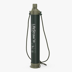 3D model LifeStraw Water Filter Green