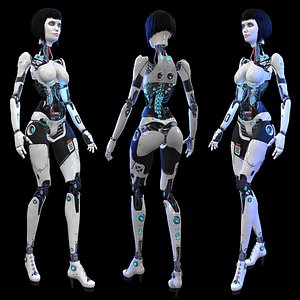 Cyborg Girl 3D