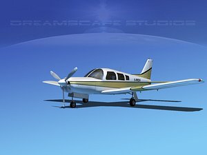 propeller piper cherokee 3d model