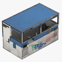 Subway Token Booth Damaged
