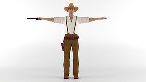 Cowboy 3D model