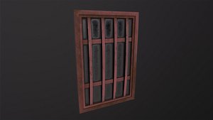 Metal window 3D model