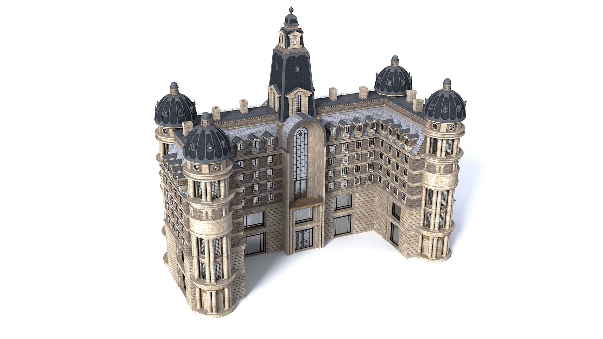 3D European Gothic Building Collection Model - TurboSquid 2162975
