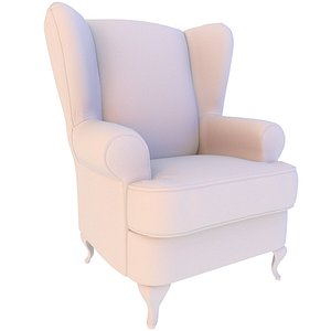 3D chair wing chesterfield