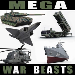 Mega War Beasts - 3d animated models