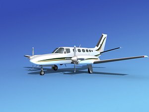 propellers cessna 441 conquest 3d model