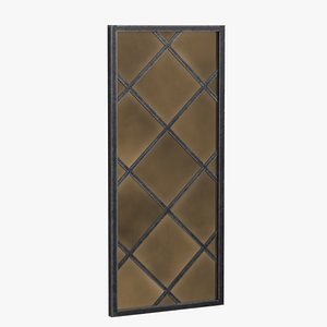 Medieval lattice window 3D model