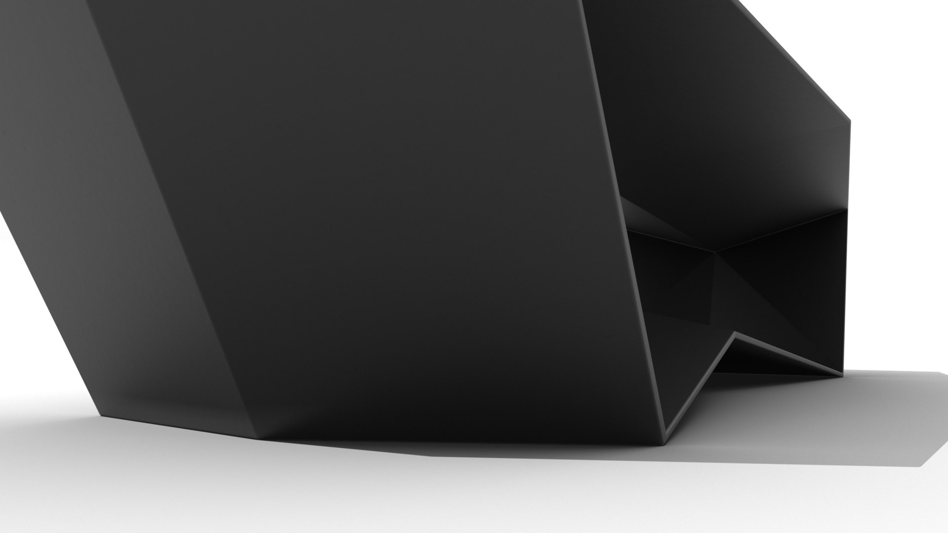 Modern Sleek Ridged Base 3D Model - TurboSquid 1267474