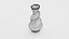 Moderne lila Kintsugi-Vase mit gedrehtem Muster, Low-Poly-3D-Modell