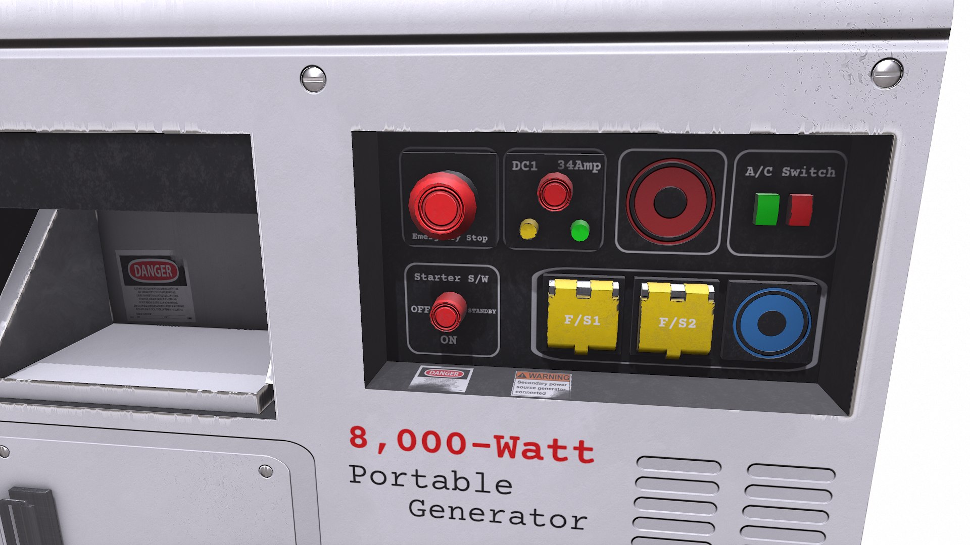 Old Portable Power Generator 2 Low-poly PBR 3D Model - TurboSquid 2337597