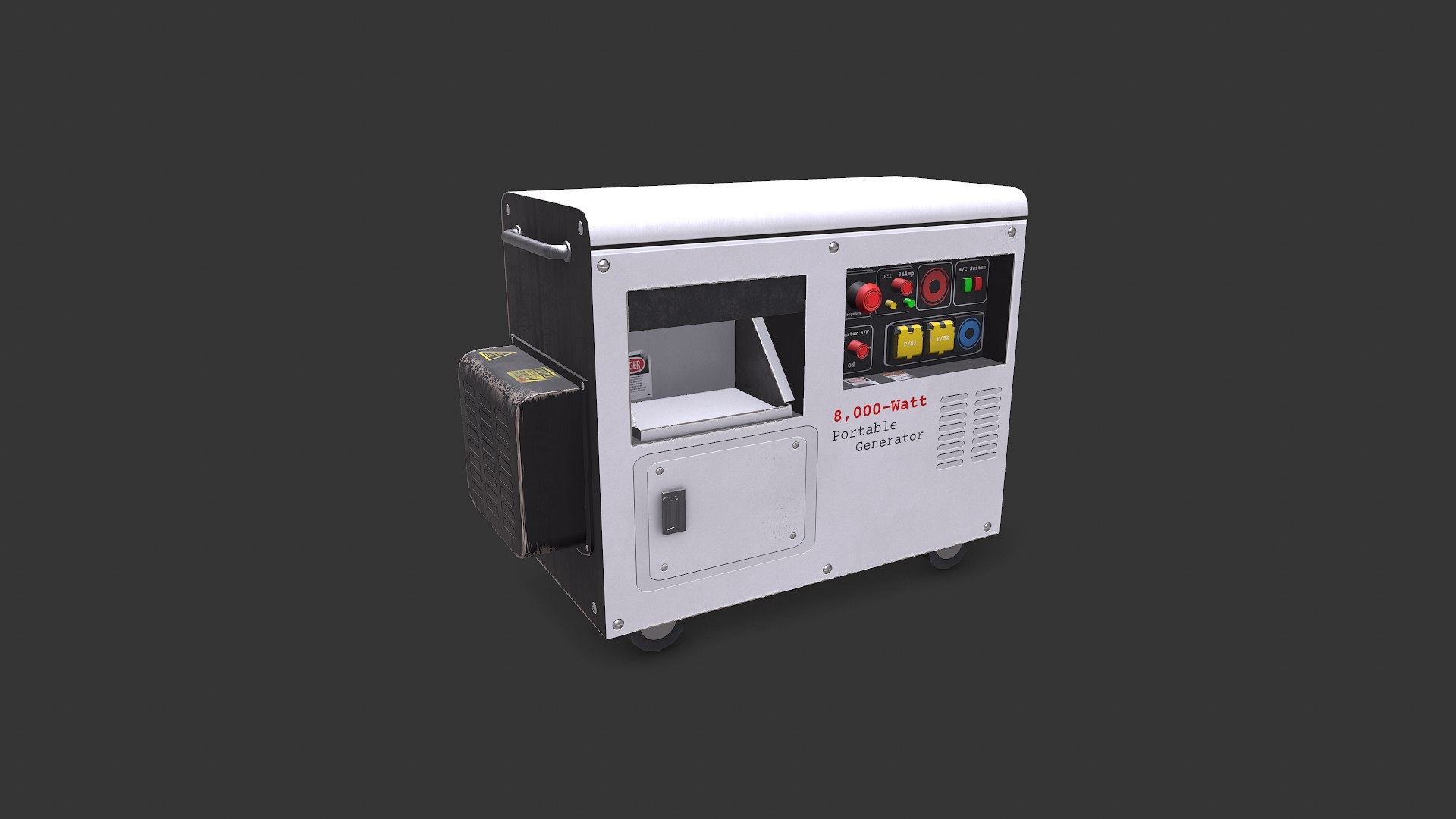 Old Portable Power Generator 2 Low-poly PBR 3D Model - TurboSquid 2337597