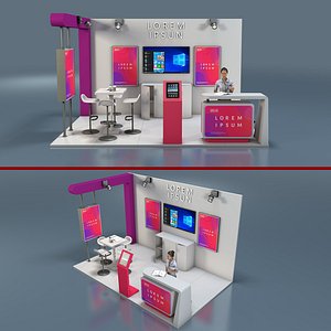 stand exhibition 3D model