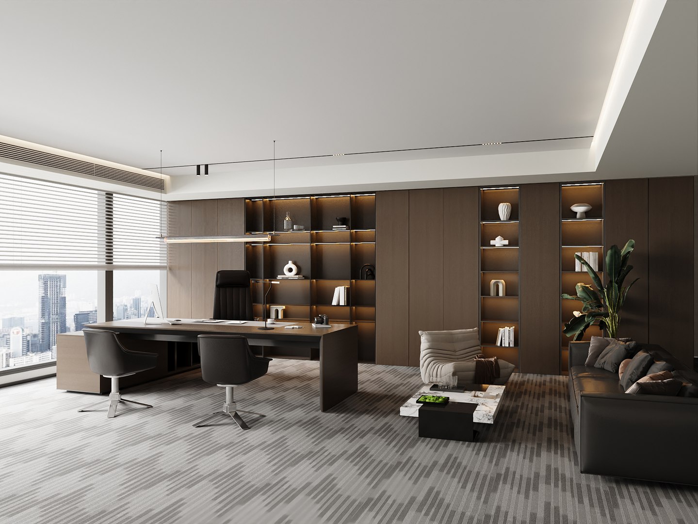 Executive Office Room Interior Design