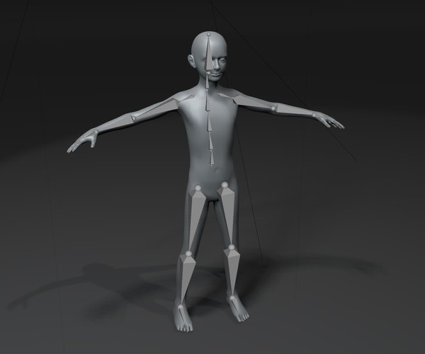 3D Human Body Base Mesh Animated Rigged 3D Model 20k Poly model ...