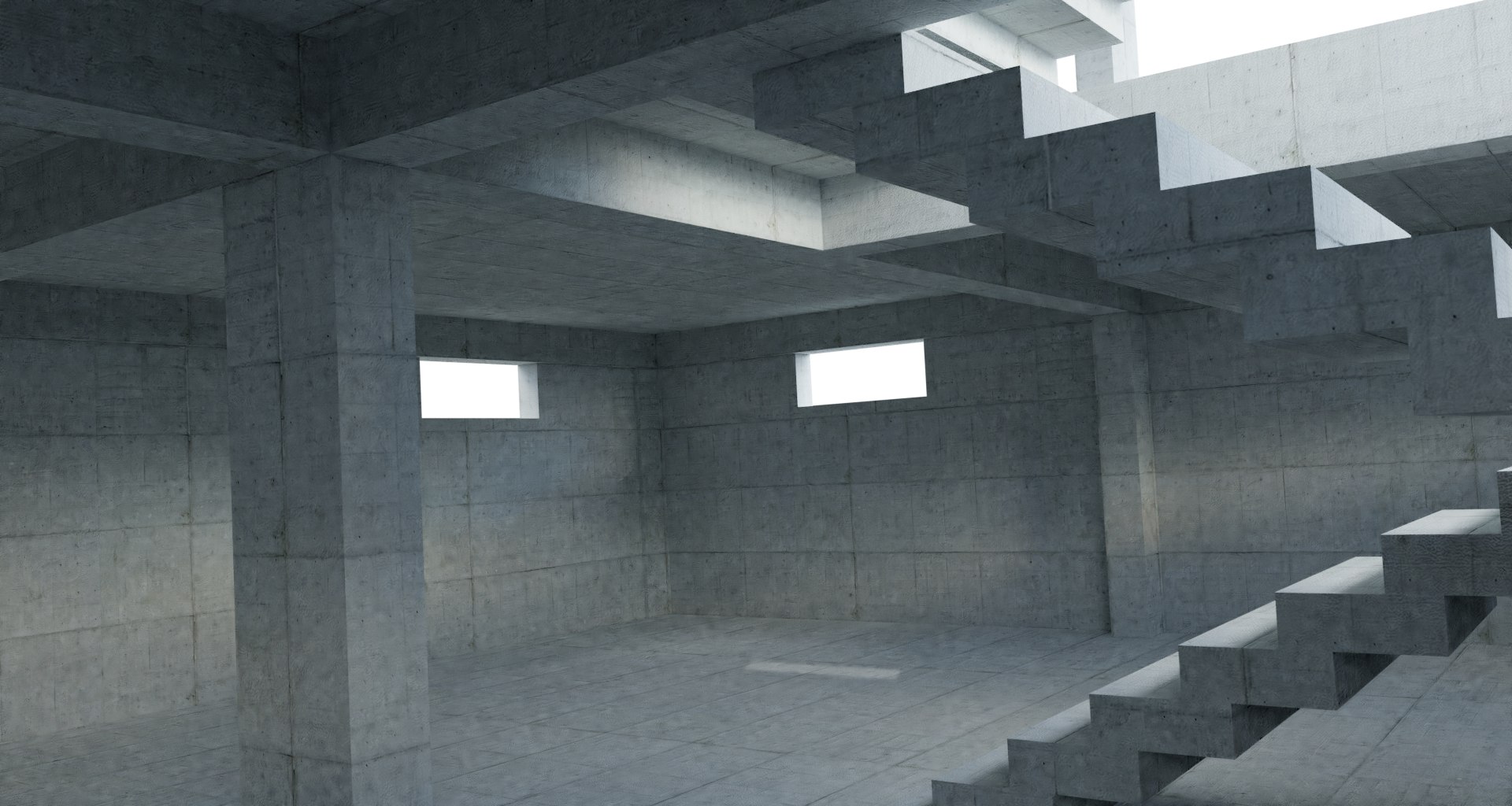 Reinforced concrete building architectural 3D model - TurboSquid 1572313