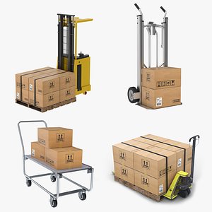 Warehouse Lifts Collection 3 3D model