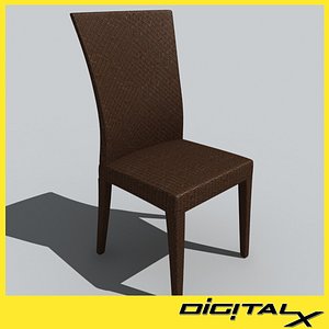 cafe chair 3d 3ds