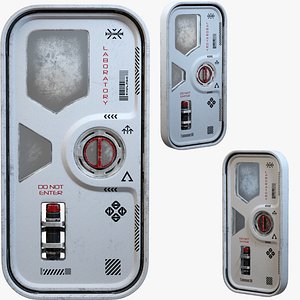 Sci-Fi Small Door 3D model