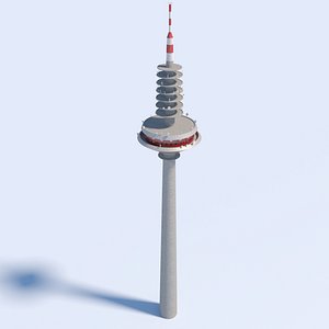 europaturm tower europe 3D