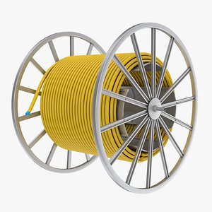 Fiber Optic Conduit Reel 3D model