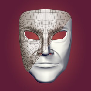 Man Gang theater mask -- Neutral Face Expressions