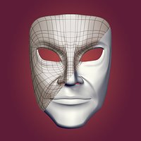 Man Gang theater mask -- Neutral Face Expressions