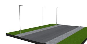 3d street lamp