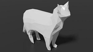 3D Cat papercraft OBJ