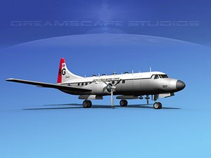 propellers convair military transport 3ds